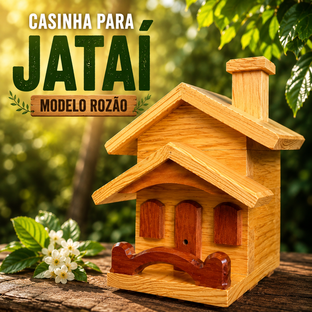 Caixa tipo casinha para Jataí modelo Rozão
